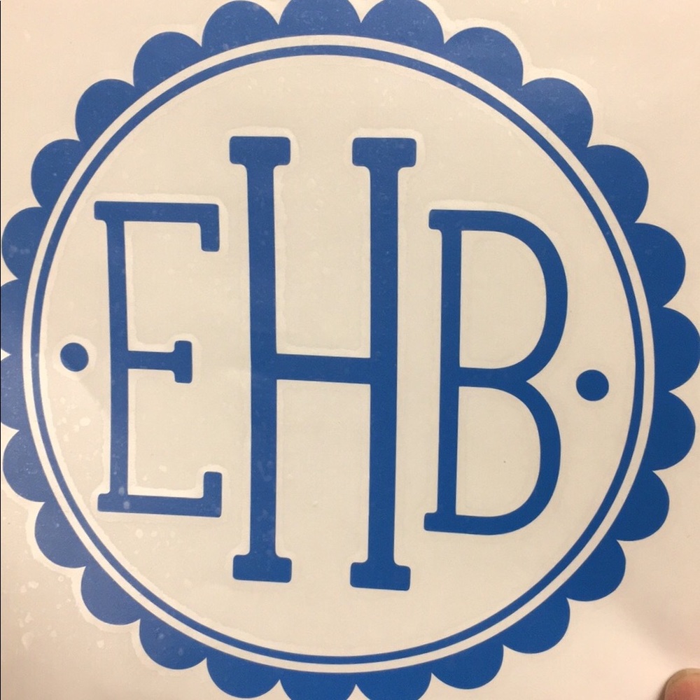 Your monogram your way!  For Car or for Yeti cup!